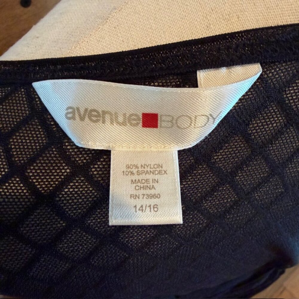Women's Avenue Sheer Black Chemise Nightgown 14/16 Mesh Slip Dress Lingerie - Picture 6 of 8